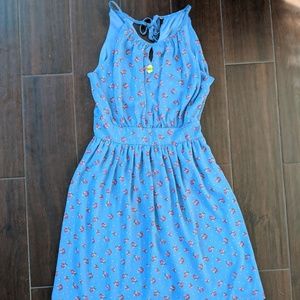 Blue floral dress